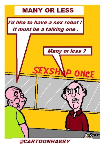 Cartoon: Many (medium) by cartoonharry tagged sexshop,cartoonharry