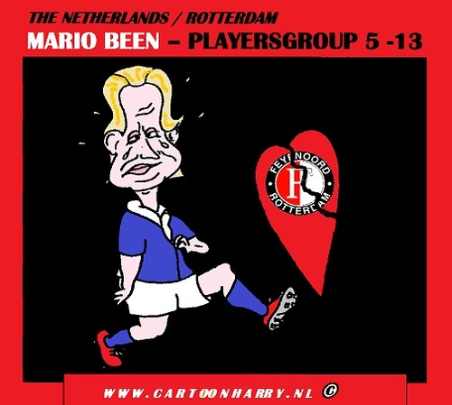 Cartoon: Mario Been (medium) by cartoonharry tagged mario,been,holland,feyenoord,away,gone,out,cartoon,caricature,cartoonist,cartoonharry,dutch,toonpool