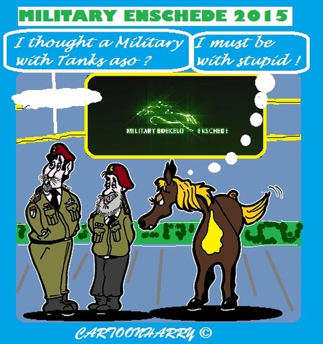 Cartoon: Military Boekelo2015 (medium) by cartoonharry tagged holland,military,2015
