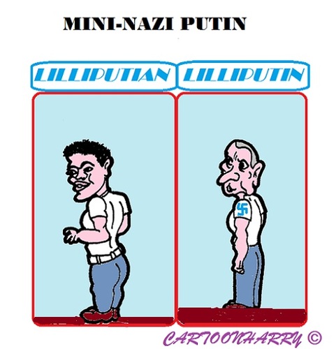 Cartoon: Mini Nazi (medium) by cartoonharry tagged russia,krim,mini,nazi,putin,lilliputian,lilliputin