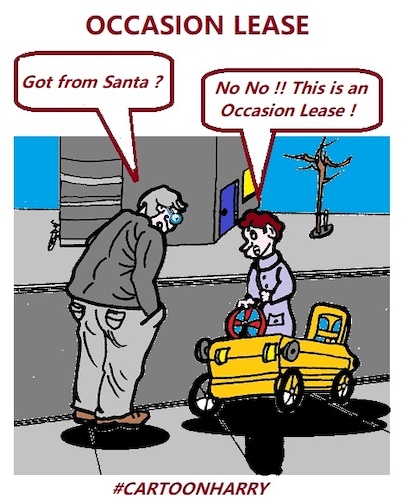 Cartoon: Occasion Lease (medium) by cartoonharry tagged lease,cartoonharry