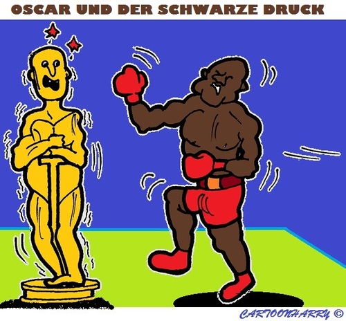 Cartoon: Oscar (medium) by cartoonharry tagged usa,oscar,schmerzen