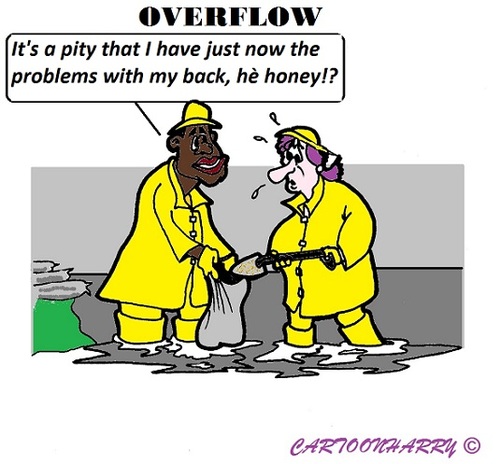 Cartoon: Overflow (medium) by cartoonharry tagged water,overflow,sandbags,fill,cartoons,cartoonists,cartoonharry,easteurop,dutch,holland,middleeurop,back,toonpool