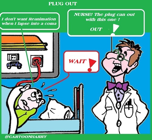 Cartoon: Plug Out (medium) by cartoonharry tagged plug,cartoonharry