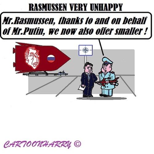 Cartoon: Rasmussen (medium) by cartoonharry tagged nato,rasmussen,problems
