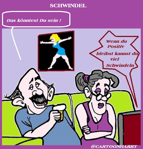 Cartoon: Schwindel (medium) by cartoonharry tagged schwindel,cartoonharry