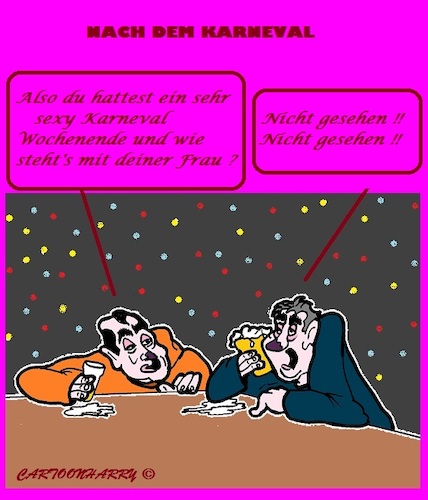 Cartoon: Sexy Karneval (medium) by cartoonharry tagged nachher,karneval,frau