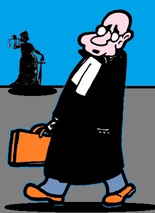 Cartoon: Sprich Gerade (medium) by cartoonharry tagged expression,judge,anwalt
