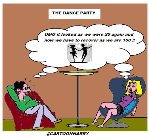 Cartoon: The Dance Party (medium) by cartoonharry tagged dance,cartoonharry