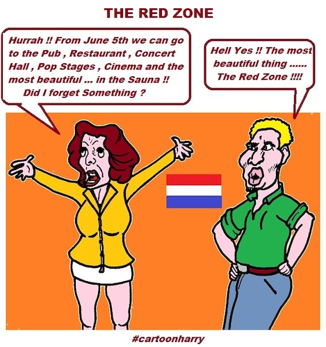 Cartoon: The Red Zone (medium) by cartoonharry tagged redzone,cartoonharry