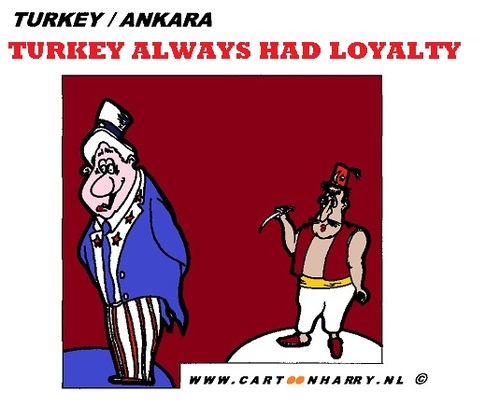 Cartoon: Turkey Always Had Loyalty (medium) by cartoonharry tagged turkey,loyal,loalty,usa,america,cartoon,cartoonist,cartoonharry,dutch,toonpool