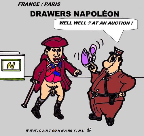 Cartoon: Underpants Napoleon (medium) by cartoonharry tagged euro,underpants,drawers,napoleon,auction,france,paris,cartoon,comic,artist,comix,comics,cool,cooler,cooles,design,erotic,naked,erotik,art,toonpool,toonsup,facebook,arts,cartoonist,cartoonharry