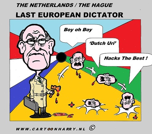 Cartoon: Uri Rosenthal (medium) by cartoonharry tagged dutch,cartoonharry,dictator,belarus,cartoon,rosenthal,uri