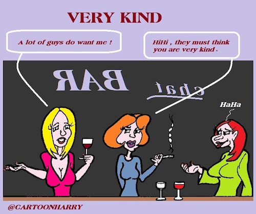 Cartoon: Very Kind (medium) by cartoonharry tagged kind