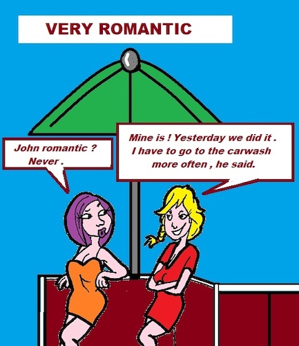 Cartoon: Very Romantic (medium) by cartoonharry tagged romantic,cartoonharry