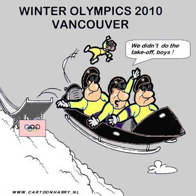 Cartoon: Winter Olympics Vancouver (medium) by cartoonharry tagged bob,cartoonharry,olympics,vancouver