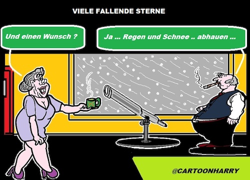 Cartoon: Wunsch (medium) by cartoonharry tagged wunsch,sterne
