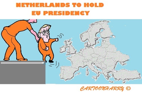 Cartoon: Your Turn (medium) by cartoonharry tagged holland,europe,presidency,ec