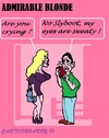 Cartoon: Admirable Blonde (small) by cartoonharry tagged blonde,sweaty,cry