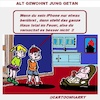 Cartoon: Alt Gewohnt (small) by cartoonharry tagged alt,jung,baby,kinder
