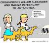 Cartoon: Antarctica-trip (small) by cartoonharry tagged maxima,prince,alex,antarctica,dubai