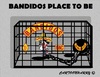 Cartoon: Bandidos (small) by cartoonharry tagged bandidos,criminals,bikers,prison,placetobe,worldwide