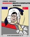 Cartoon: Barroso (small) by cartoonharry tagged eu,barroso,ep,president,complete,wrong,cartoon,caricature,cartoonist,cartoonharry,dutch,europe,turkye,toonpool