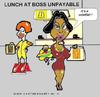 Cartoon: Boss  Food Expensive (small) by cartoonharry tagged dutch boss food mcdonald cartoonist cartoonists cartoonharry