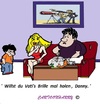 Cartoon: Brille (small) by cartoonharry tagged fisch,brille,pappa,mamma,sohn,cartoon,cartoonist,cartoonharry,dutch,deutsch,toonpool