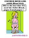 Cartoon: Brush Girl (small) by cartoonharry tagged toilet,brush,girl