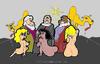 Cartoon: Christmas Eve (small) by cartoonharry tagged xmas,christmas,eve,girls,sexy,king,camel,star