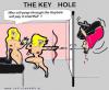 Cartoon: Dangerous Keyhole (small) by cartoonharry tagged girls naked keyhole dangerous