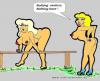 Cartoon: Do not be shy (small) by cartoonharry tagged girls naked shy blond