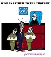 Cartoon: Father of the Thought (small) by cartoonharry tagged assad,un,trial,wish,blood,hands,syria,thought,toonpool