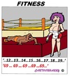 Cartoon: Fitness (small) by cartoonharry tagged fitness,boxer,sex,pose,girl,girls,mädchen,cartoon,cartoonist,cartoonharry,deutsch,holland,dutch,toonpool