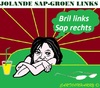 Cartoon: Jolande Sap (small) by cartoonharry tagged jolandesap,sap,jolande,groenlinks,nederland,politiek,dutch,cartoon,cartoonist,cartoonharry,toonpool