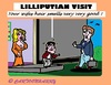 Cartoon: Lilliputian Visit (small) by cartoonharry tagged lilliputian,man,wife,odour,visit