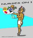 Cartoon: Nurses On One 15 (small) by cartoonharry tagged nurse sexy girl clown cartoonharry