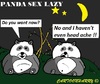 Cartoon: Panda (small) by cartoonharry tagged sex,lazy,panda,dieaway,cartoon,cartoonist,cartoonharry,dutch,toonpool