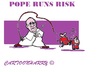Cartoon: Pope Francis (small) by cartoonharry tagged pope,francis,cartoonharry,risk,toonpool