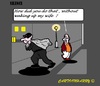 Cartoon: Silence (small) by cartoonharry tagged night,home,wife,thief,silence,asleep