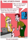 Cartoon: The Sports Page (small) by cartoonharry tagged cartoonharry,sports