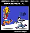 Cartoon: Winkeldiefstal (small) by cartoonharry tagged winkeldiefstal,nederland,kampioen,europa