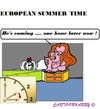 Cartoon: Zomertijd (small) by cartoonharry tagged europe,summertime,zomertijd