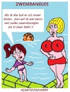 Cartoon: Zwembandjes (small) by cartoonharry tagged meisje,zwemband,cartoonharry