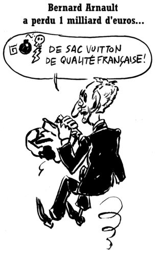 Cartoon: Bernard Arnault (medium) by Zombi tagged bernard,arnault,lvmh,french,capitalist,tennis