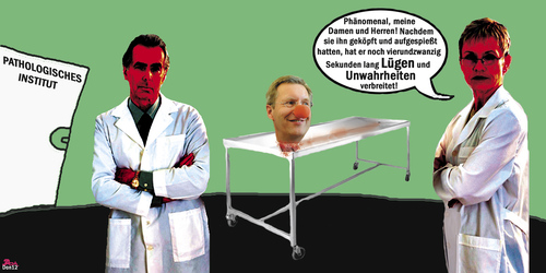 Cartoon: Pathologie (medium) by Vanessa tagged germany,politik,upgrade,bundespräsident,wulff