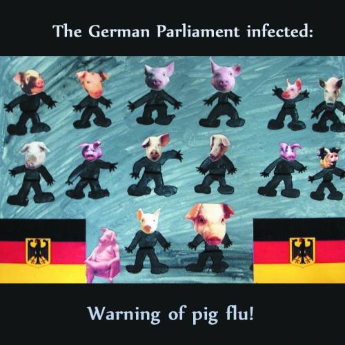 Cartoon: pig flu (medium) by Vanessa tagged pig,flu,infect,influenza,epedemie,grippe,pandemie