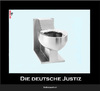 Cartoon: Die deutsche Justiz (small) by Vanessa tagged germany,deutschland,justiz,richter,toilet