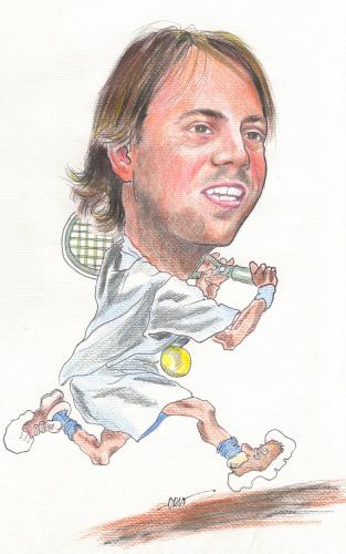 Cartoon: Tennis (medium) by hualpen tagged tennis